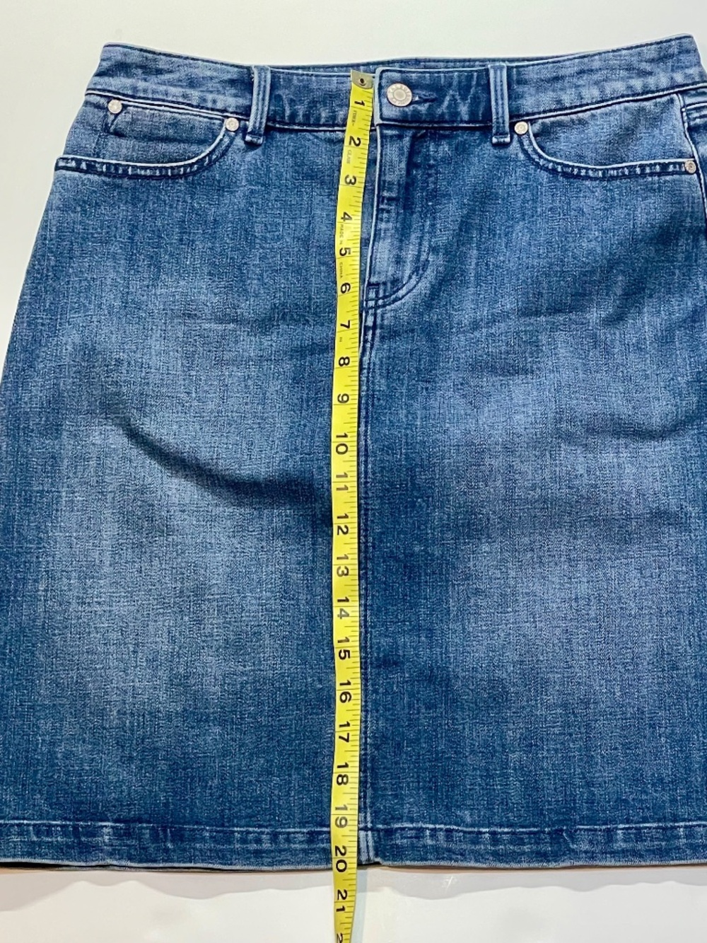 Talbots Denim Jean Pencil Skirt size 4 NWOT - Picture 6 of 9
